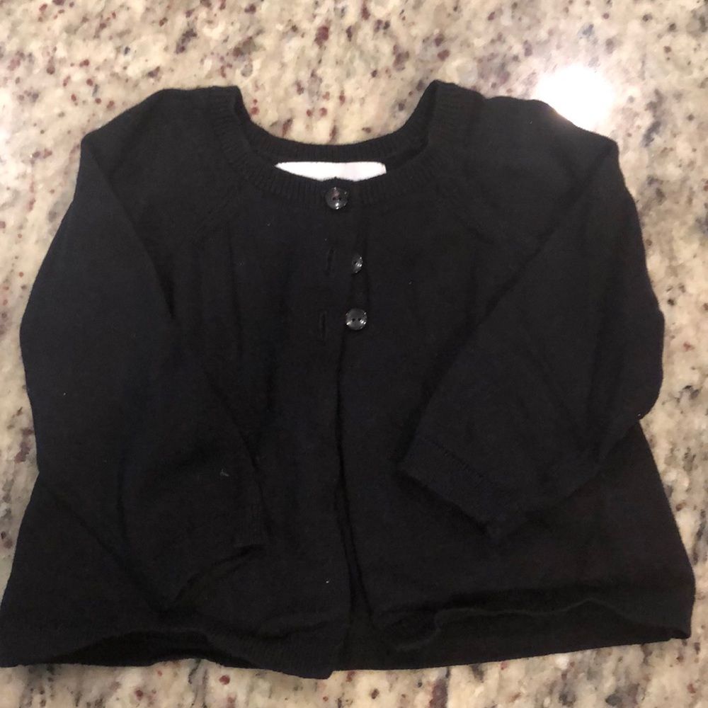 Old navy black three bottom baby cardigan